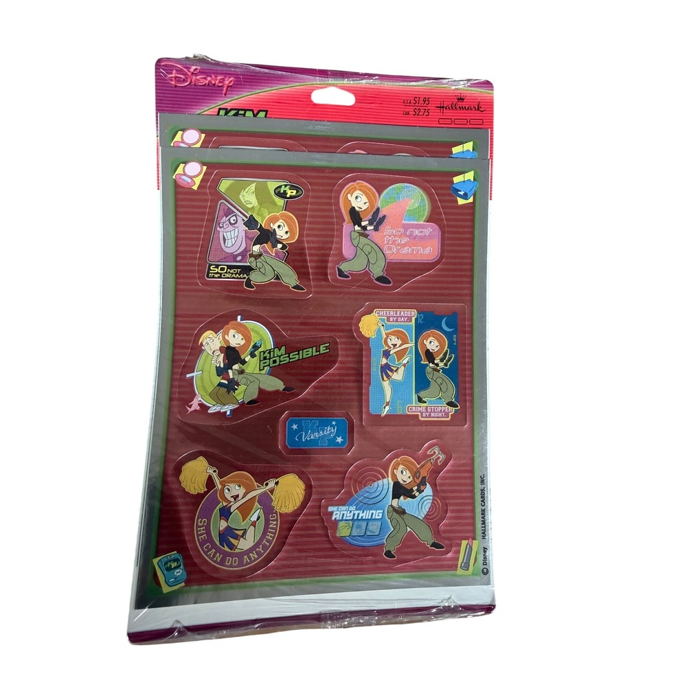 Disney x Hallmark Kim Possible sealed sticker pack